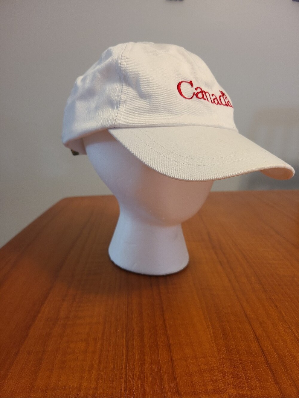 Canada Embroidered White Cap